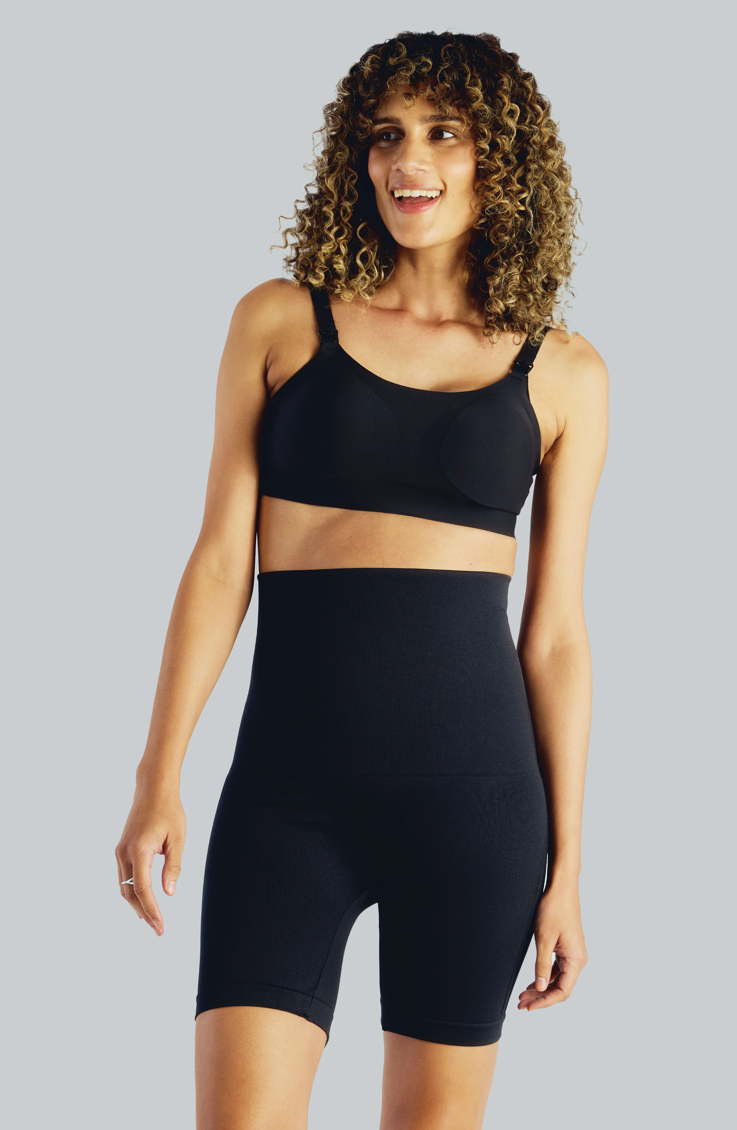 Mother Tucker® Postpartum Compression Biker Shorts
